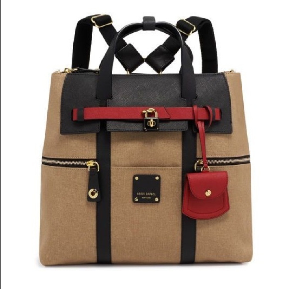 ISO NOT SELLING LARGE JETSETTER BROWN W RED ACCENT